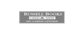 Russel Books Logo Gray Scale Version
